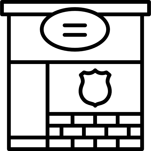 estación de policía icono gratis