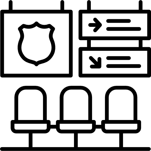 estación de policía icono gratis