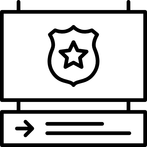 estación de policía icono gratis