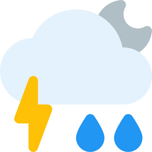 Storm Pixel Perfect Flat icon