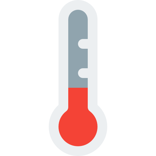 Thermometer Pixel Perfect Flat icon