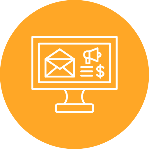 correo de propaganda icono gratis