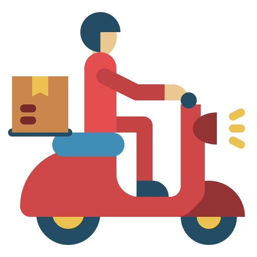 Delivery bike Generic Flat icon