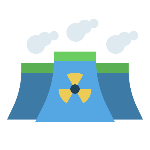 la energía nuclear icono gratis