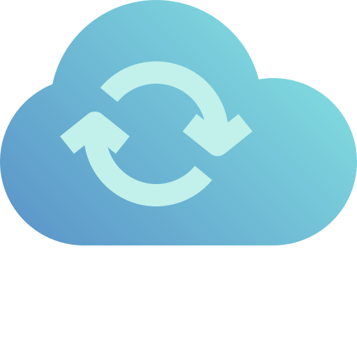 sincronización en la nube icono gratis