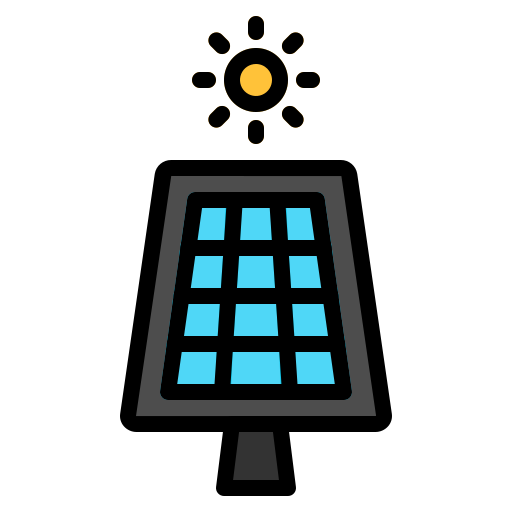célula solar icono gratis