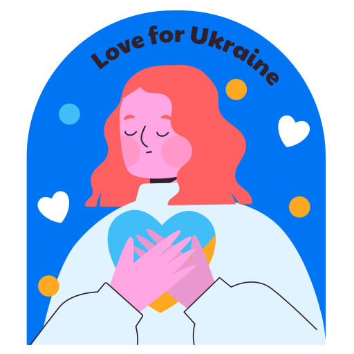 priez pour l'ukraine gratuit sticker