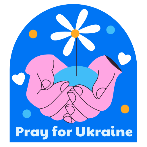 priez pour l'ukraine gratuit sticker