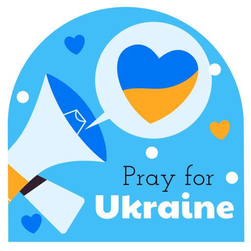 priez pour l'ukraine gratuit sticker
