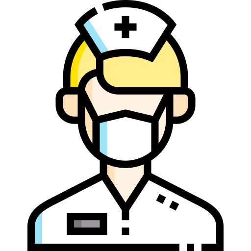 Nurse Detailed Straight Lineal color icon