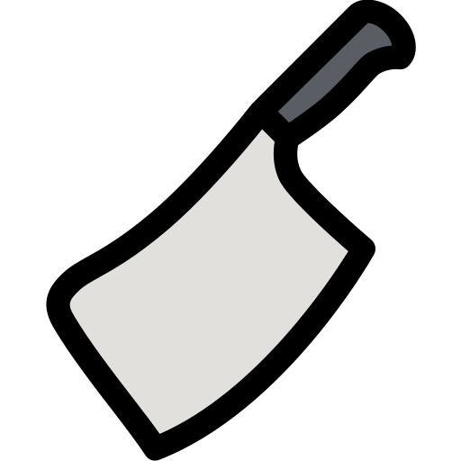 cuchillo de carnicero icono gratis