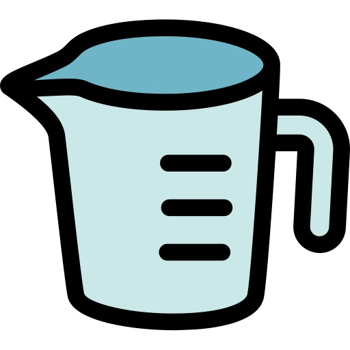 Measuring cup Generic Outline Color icon