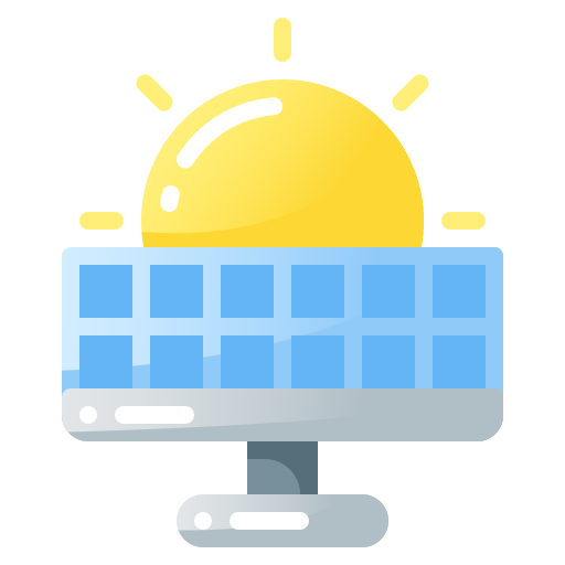 célula solar icono gratis