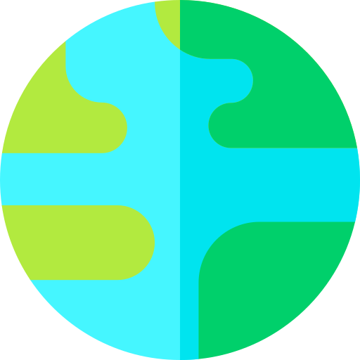 Earth Basic Rounded Flat icon