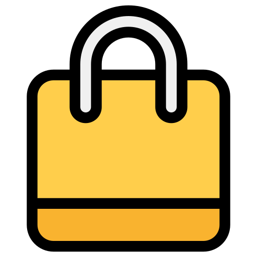 Shopping bag Generic Outline Color icon