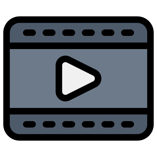 reproductor de video icono gratis