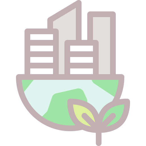 녹색 도시 무료 아이콘