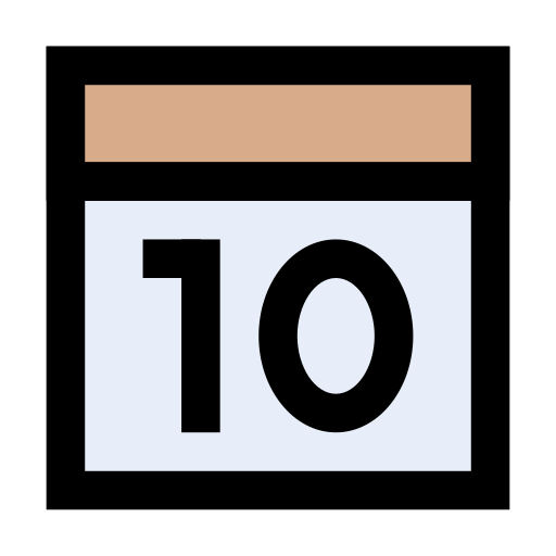 numero 10 icono gratis