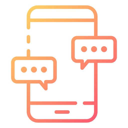 mensaje móvil icono gratis