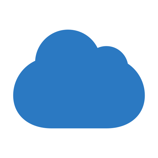 Cloud Generic Blue icon