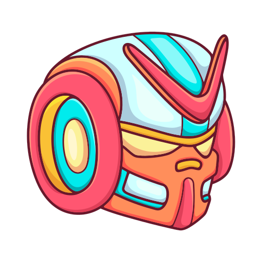 masque de robot gratuit sticker