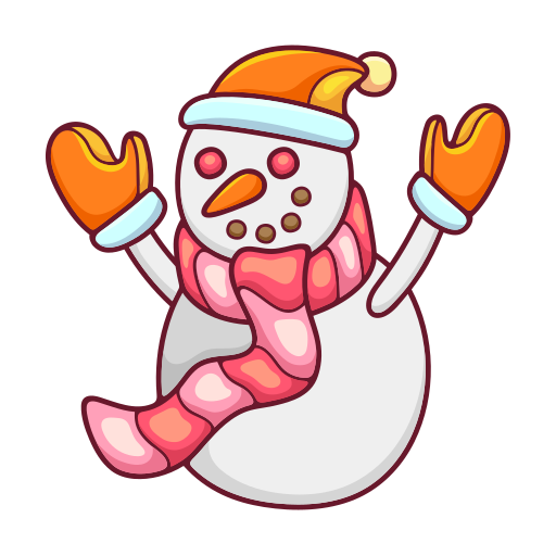 Snowman free sticker Snowman free sticker