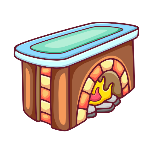 Fireplace free sticker Fireplace free sticker