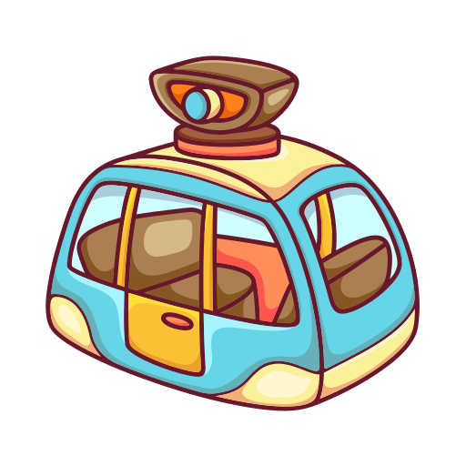 seilbahn kostenlos Sticker