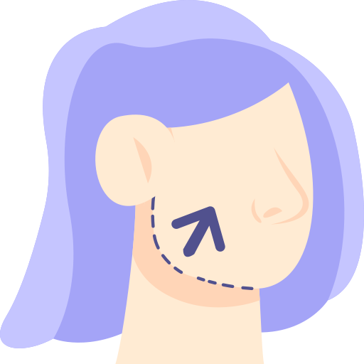 contorneado de mandíbula icono gratis