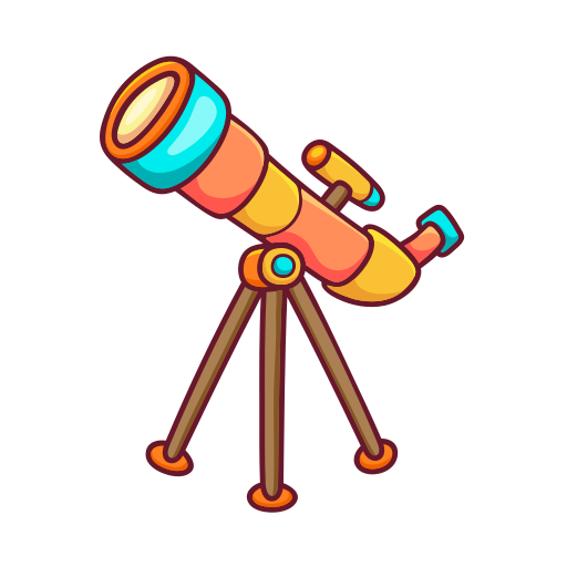 telescopio gratis sticker