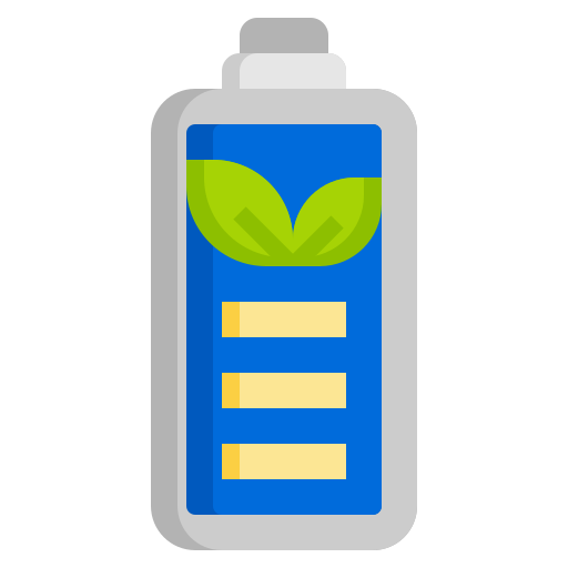 Eco battery free icon Eco battery free icon