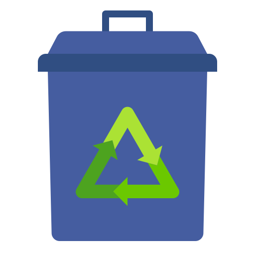 Recycle bin Good Ware Flat icon