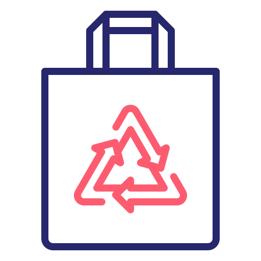 Recycled bag Generic Outline Color icon