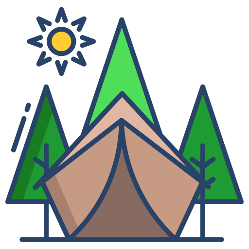 Icono De Carpa Para Camping Icongeek26 Linear Colour