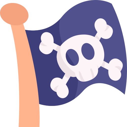 bandera pirata icono gratis