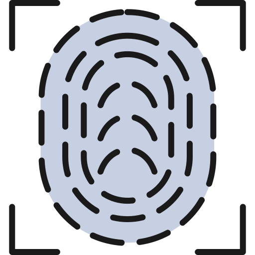 huella dactilar icono gratis