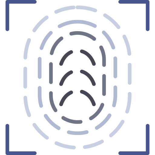 huella dactilar icono gratis