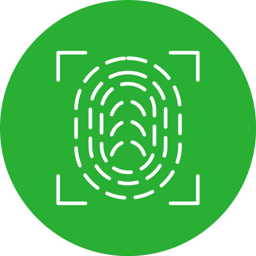 huella dactilar icono gratis