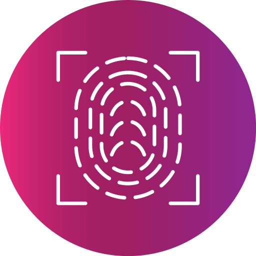huella dactilar icono gratis