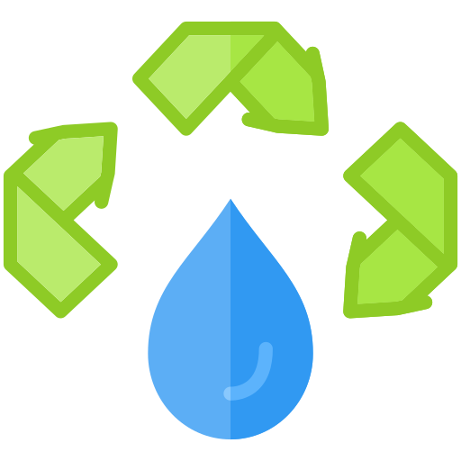 reciclaje de agua icono gratis