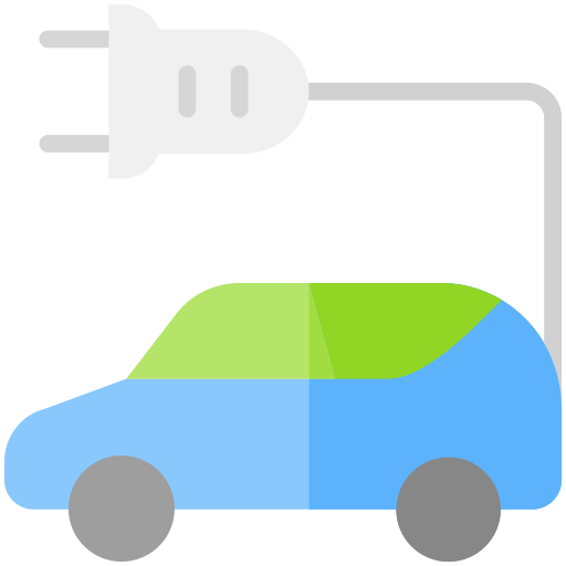 coche eléctrico icono gratis
