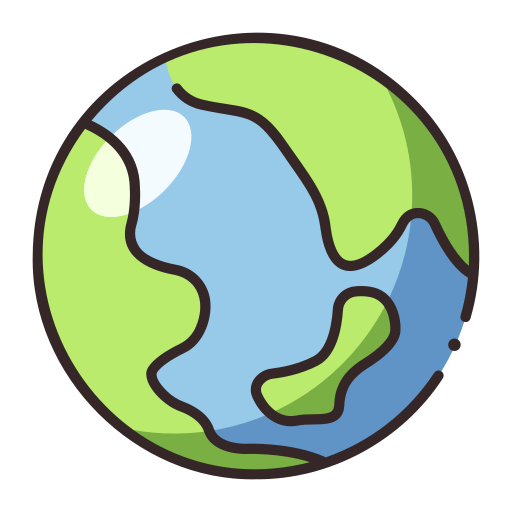 Earth Generic Outline Color icon