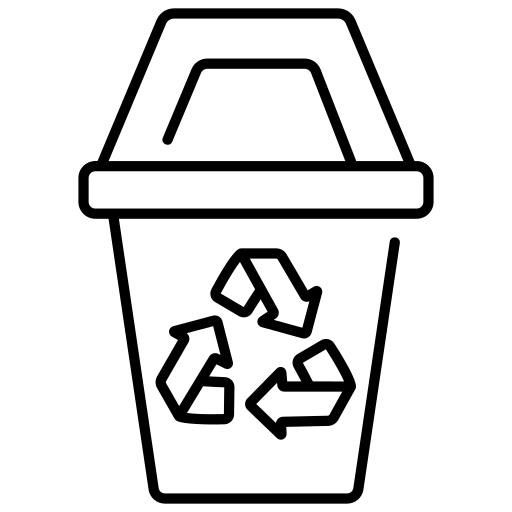 Recycle bin Generic Detailed Outline icon