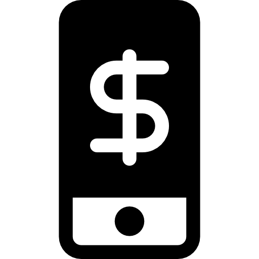 teléfono inversiones icono gratis