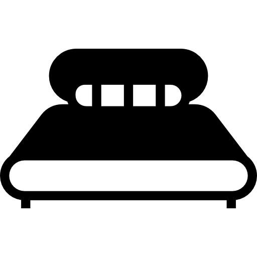 cama doble moderna icono gratis