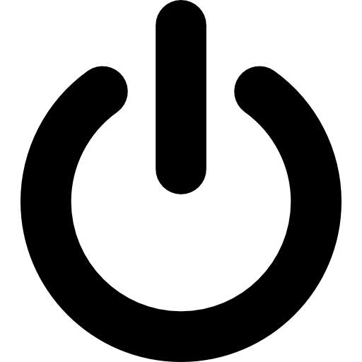 botón de encendido icono gratis