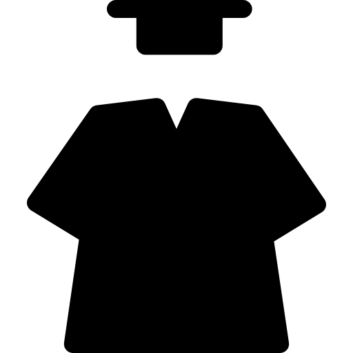 uniforme de graduación icono gratis