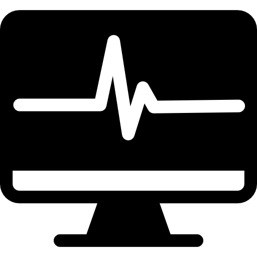 computadora del hospital icono gratis