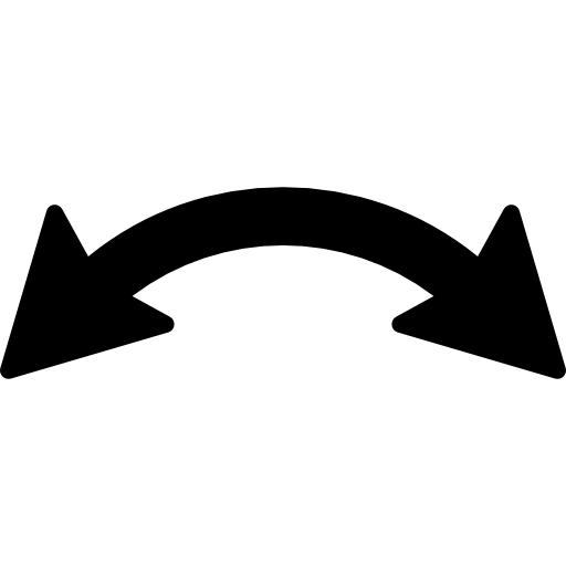 Curved Double Arrow