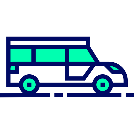 Minibus - Free transport icons